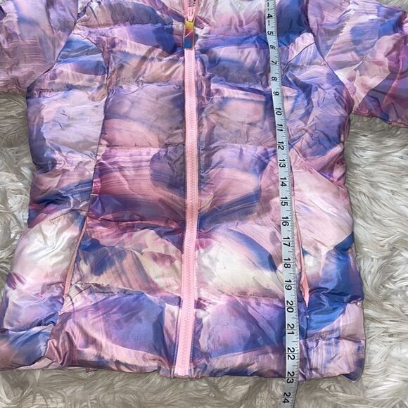 Champion Girls Pink & Purple Full Zip Puffer Jacket (Size: Kids L 10-12) - Picture 7 of 15